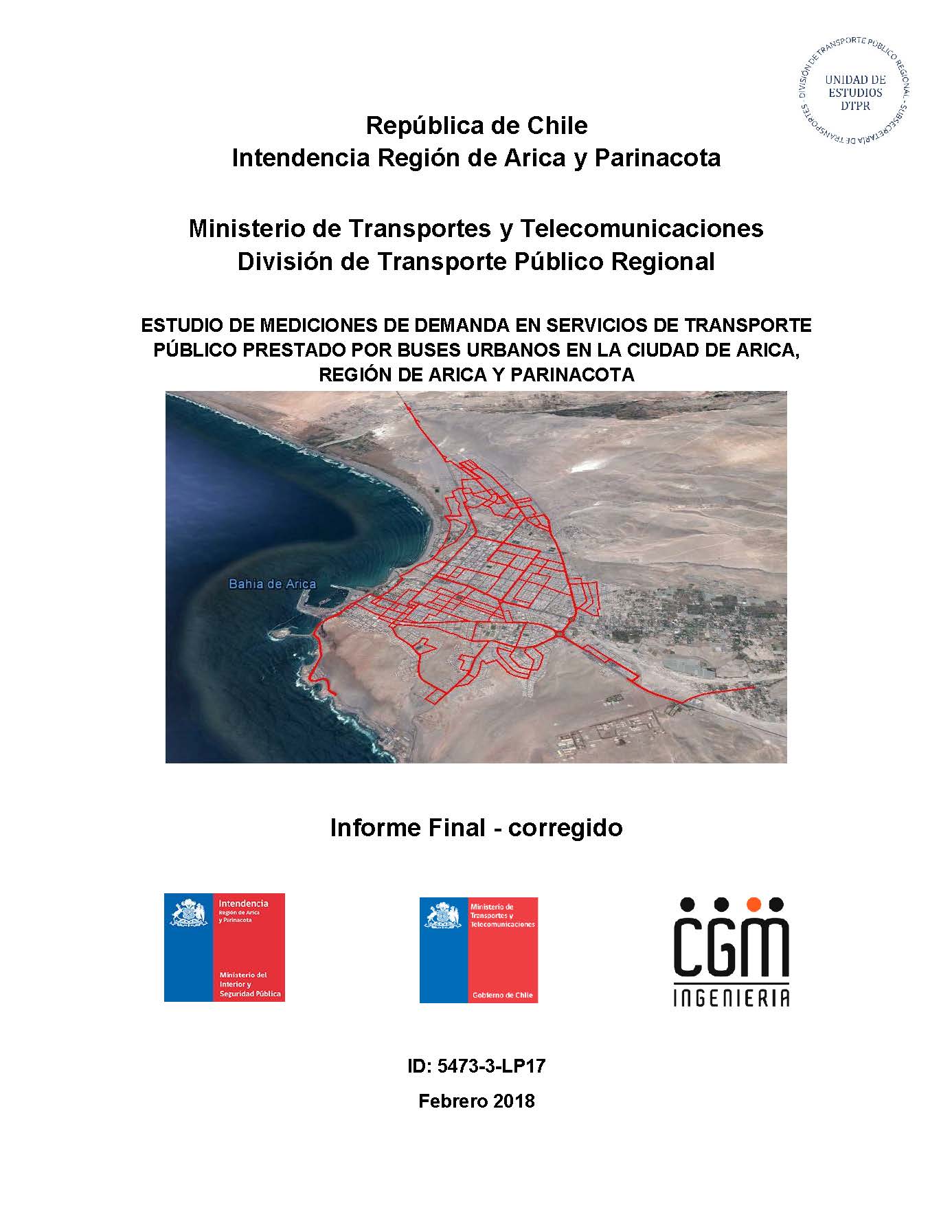Estudio Demanda Arica 2018 - Portada