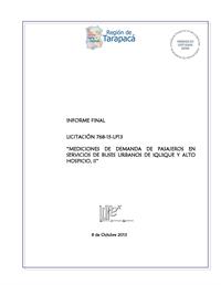 Informe Final Iquique 2013 - Portada